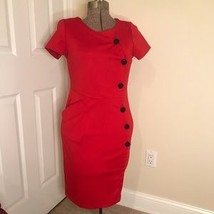 Short sleeve midi dress